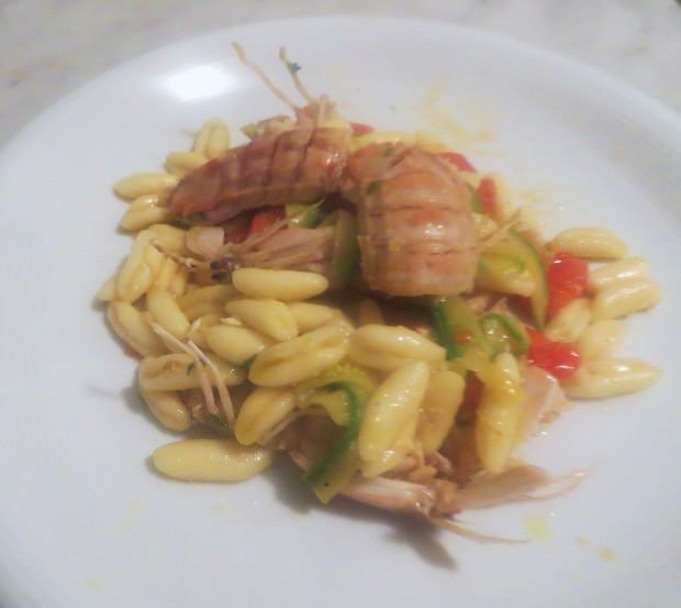 cicale di mare, zucchine