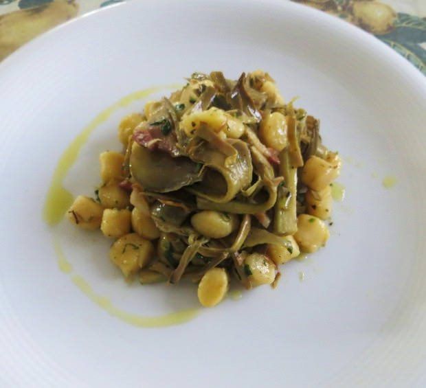 Gnocchetti ai carciofi e pancetta ricetta e foto