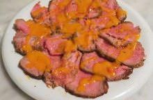 Roastbeef con emulsione di pomodorini