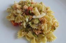 Farfalle con pesce e scarola