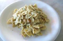 Farfalle ricotta e carciofi