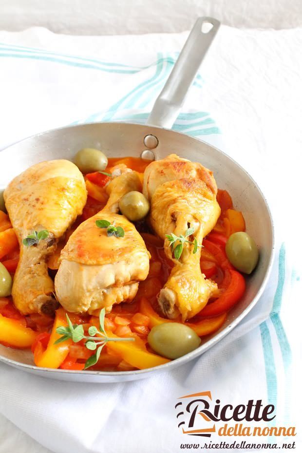 pollo con peperoni