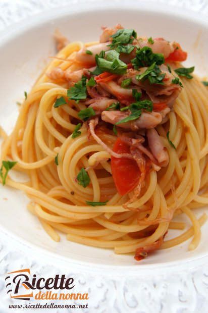 Ricetta spaghetti calamaretti