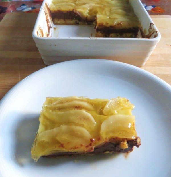 Terrina di crema cioccolato e pere ricetta e foto