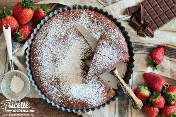 Torta al cioccolato fondente