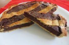 Crostata di cioccolato amaro alla liquirizia