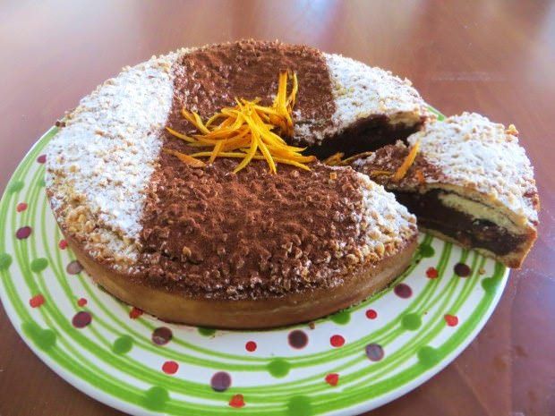 Torta al cioccolato e fiori d'arancio ricetta e foto