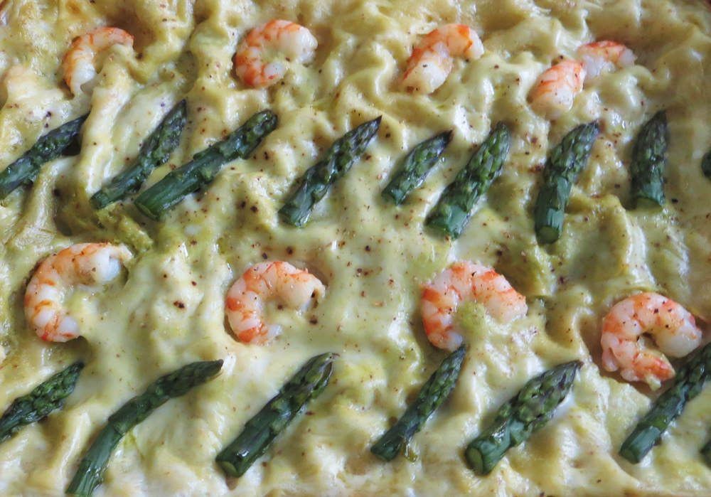 lasagne al pesto di asparagi e noci