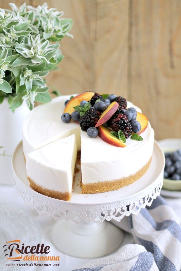 Cheesecake senza cottura allo yogurt ricetta e foto