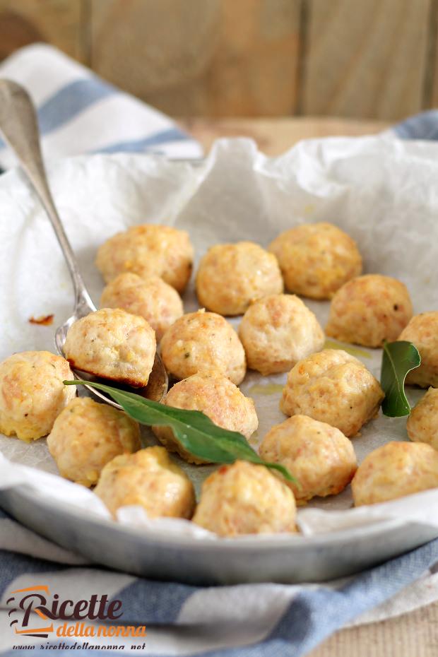 Polpette di pollo al forno ricetta e foto