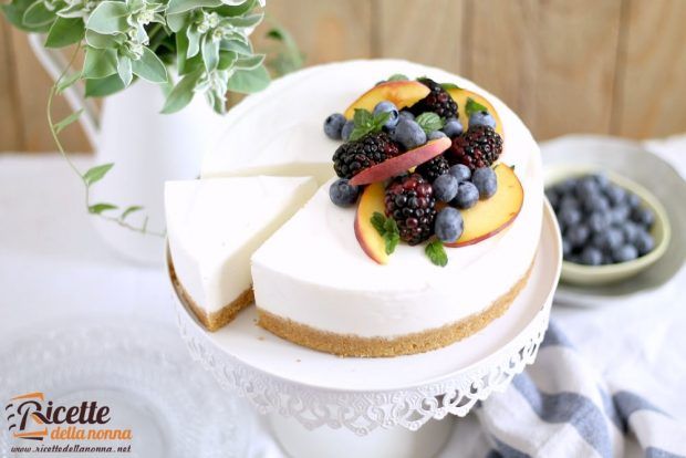 Cheesecake senza cottura allo yogurt ricetta e foto