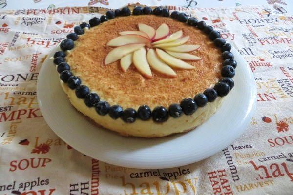 Bavarese di pesche e lime