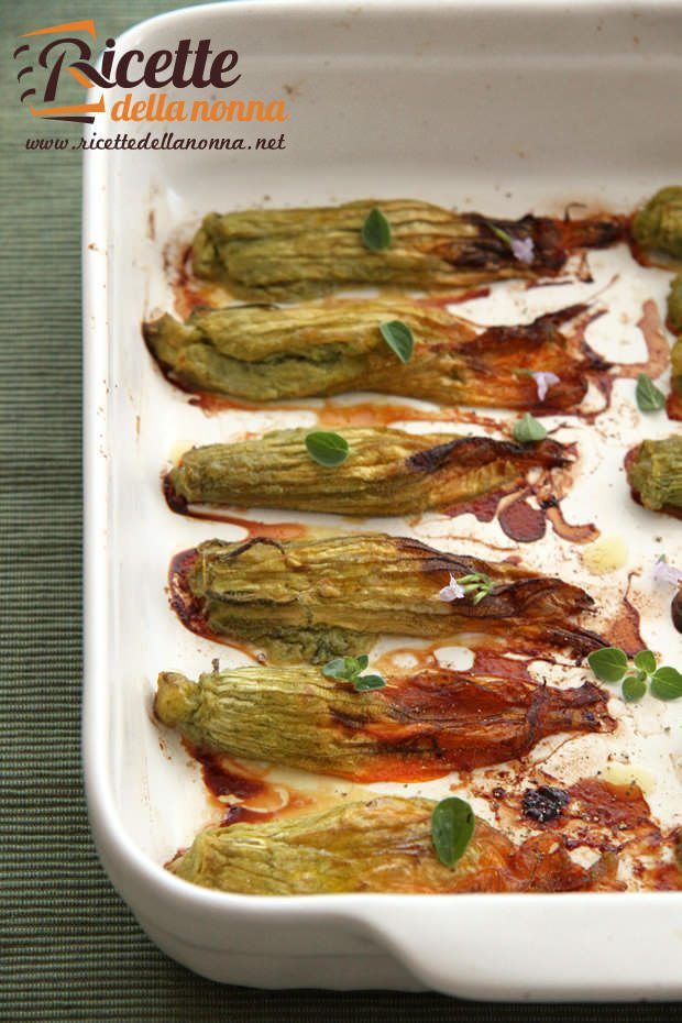 Fiori di zucca ripieni alla ligure ricetta e foto