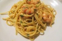 Spaghetti e gamberi