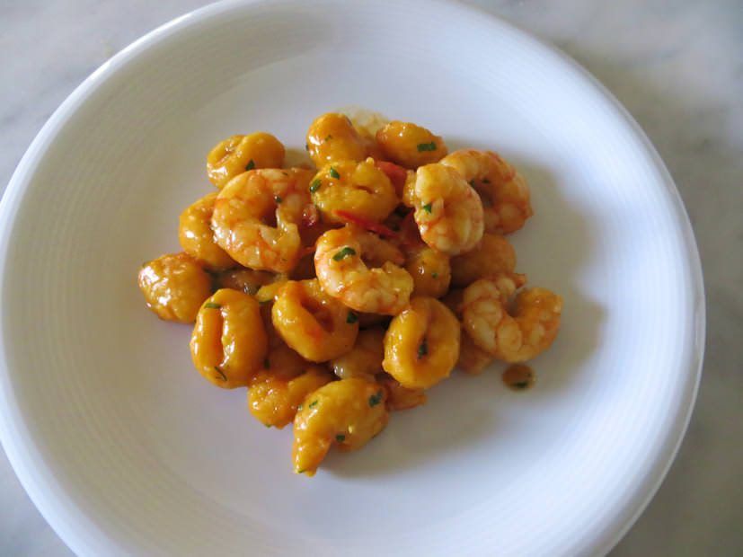 Gnocchi Di Zucca Al Ragu Di Gamberi Piccante Ricette Della Nonna