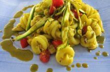 Pasta corta di Gragnano al sugarello, zucchine e fiori