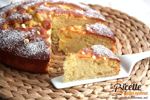 Torta cioccolato bianco e pere