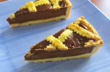 Crostata con crema di cioccolato e mascarpone