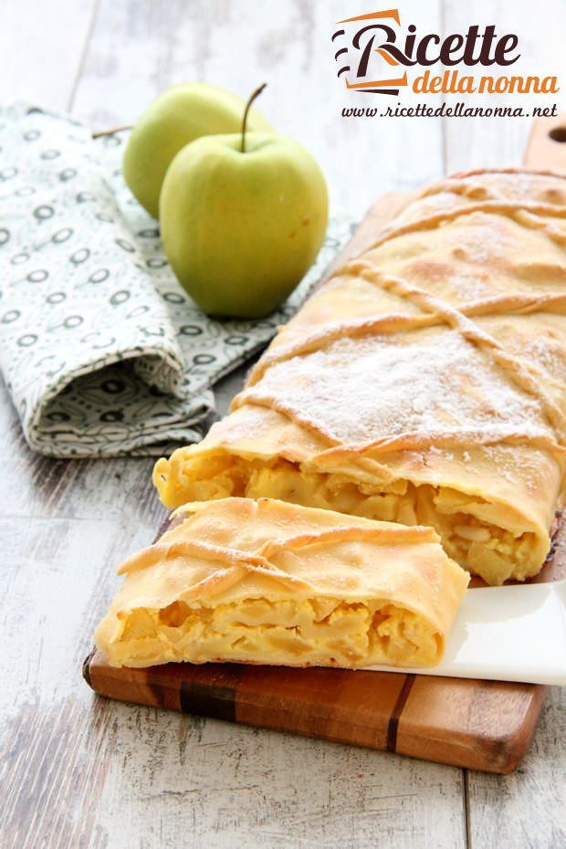 Strudel di mele e crema