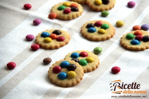 Biscotti con le smarties e le M&M’s