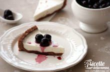 Crostata allo yogurt con frolla al cioccolato