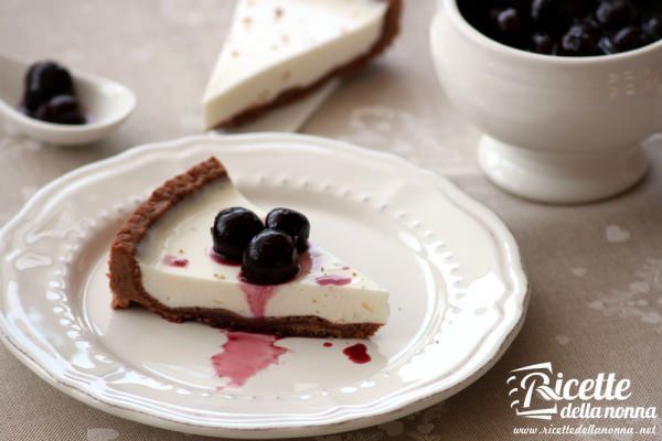 Crostata allo yogurt con frolla al cioccolato