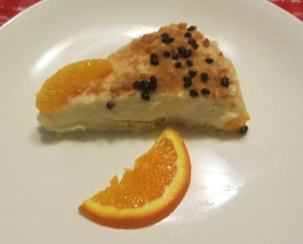 Torta cremosa di arancia cannella