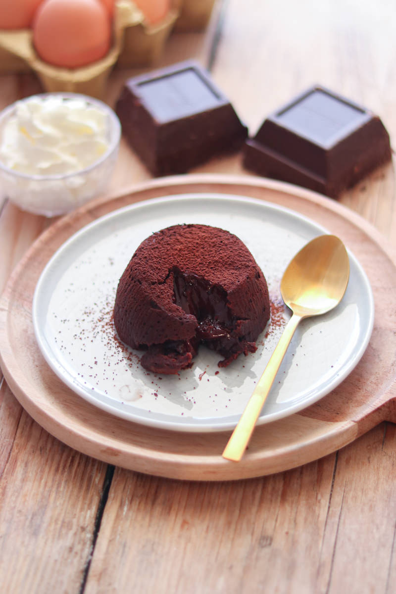 Tortino al cuore caldo di cioccolato fondente