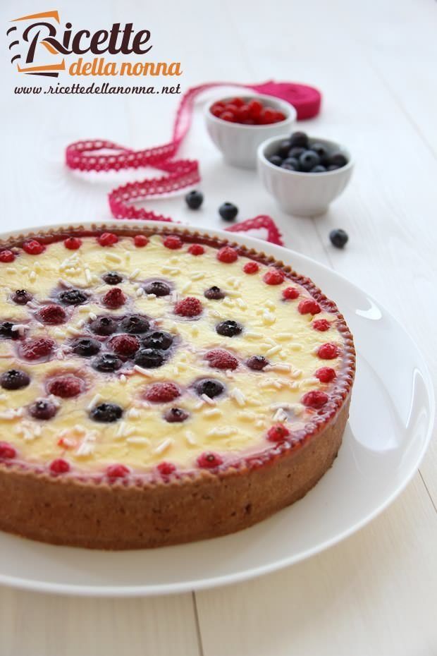 crostata crema ai frutti di bosco surgelati