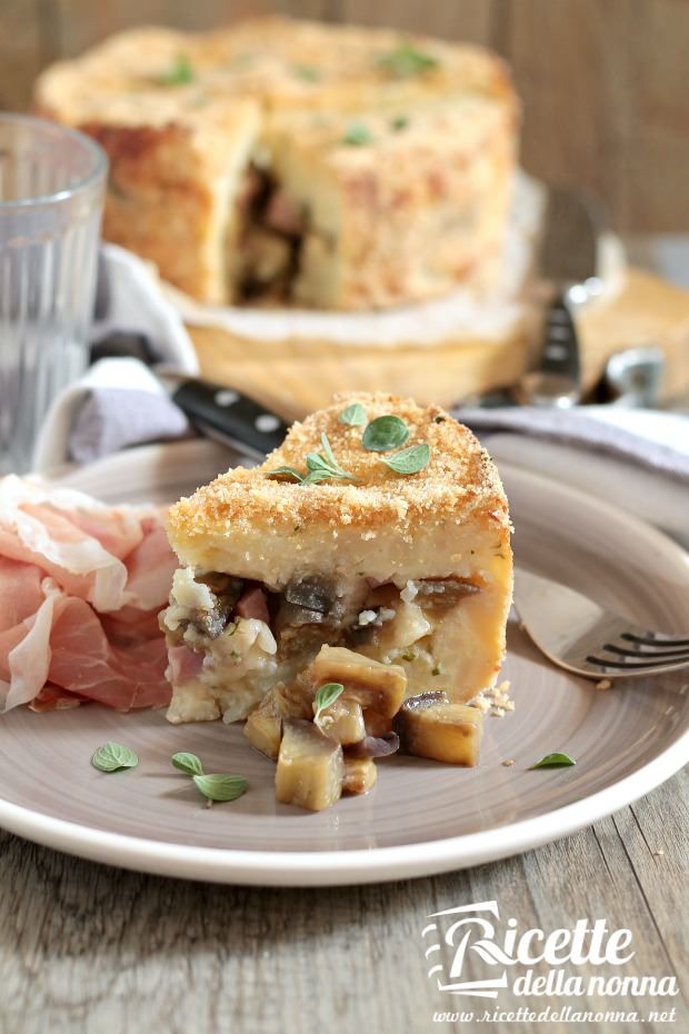 Tortino di patate e melanzane ricetta e foto