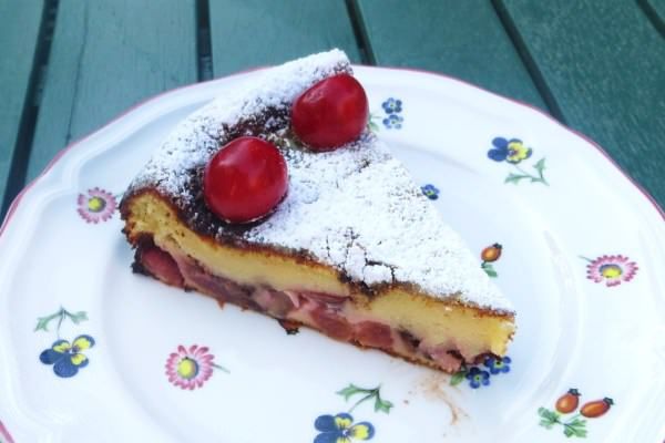 Torta di ciliegie e mascarpone