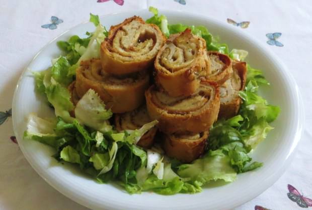 Strudel di pollo e scamorza