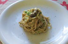 Tagliolini al farro con asparagi e porcini