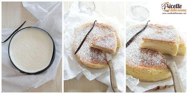 Preparazione torta magica