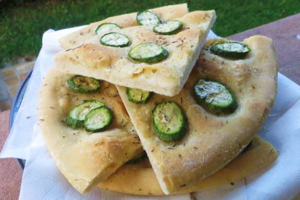 Focaccia alle zucchine
