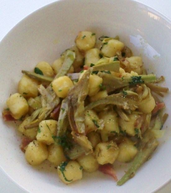 Gnocchi ai carciofi