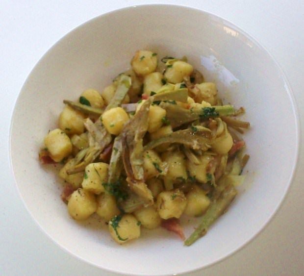 Gnocchi ai carciofi