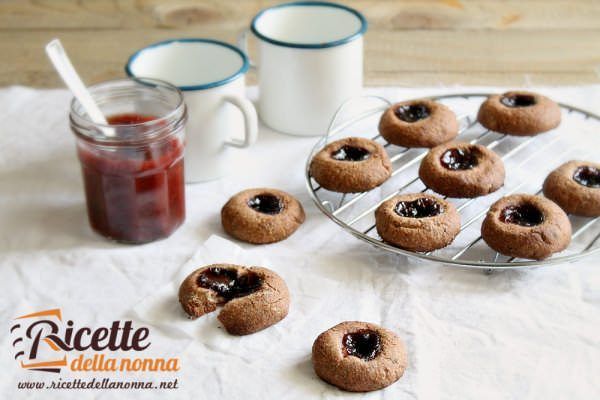 Cookies croccanti alla marmellata senza glutine