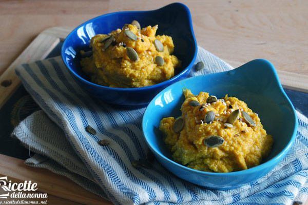 Hummus di zucca arrosto e tofu