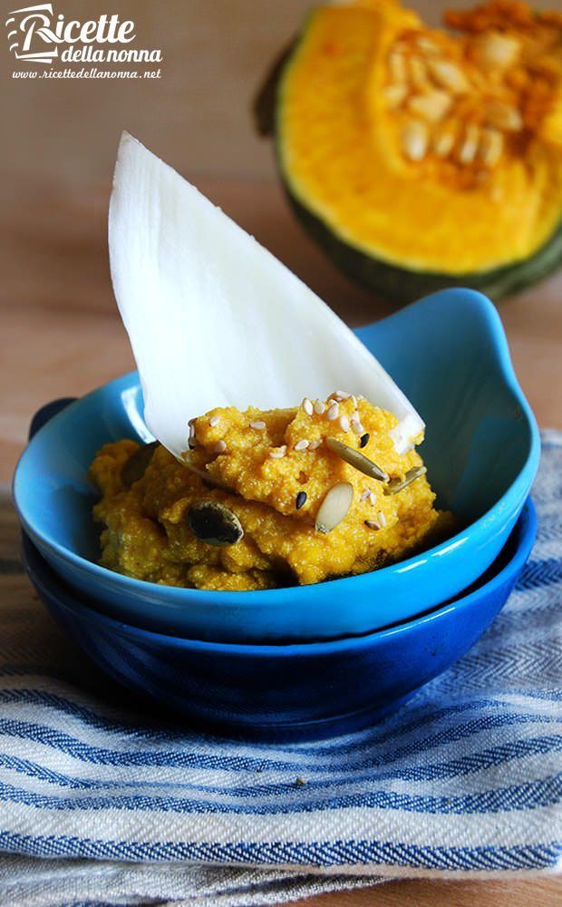 Hummus di zucca arrosto e tofu ricetta e foto