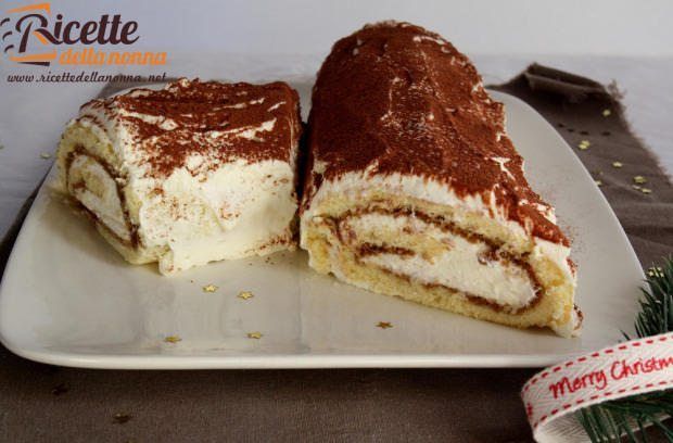 Tronchetto Di Natale Ricetta Originale.Tronchetto Di Natale Tiramisu Ricette Della Nonna