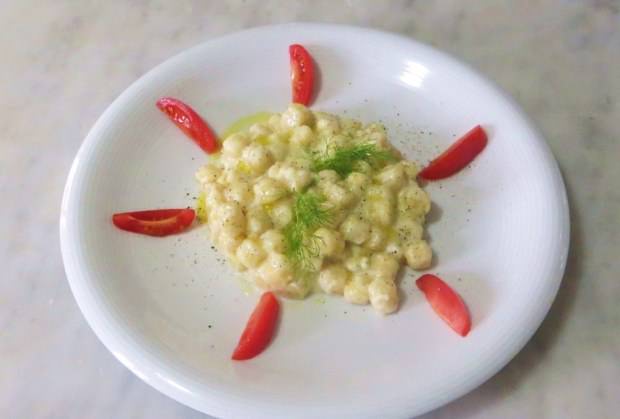 Gnocchetti alla crema di finocchio