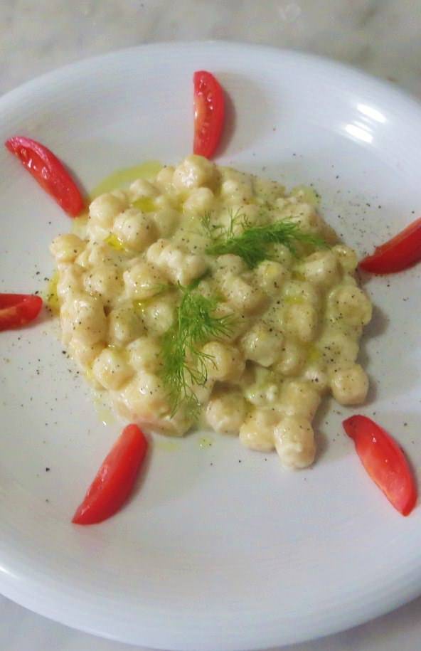 Gnocchetti alla crema di finocchio