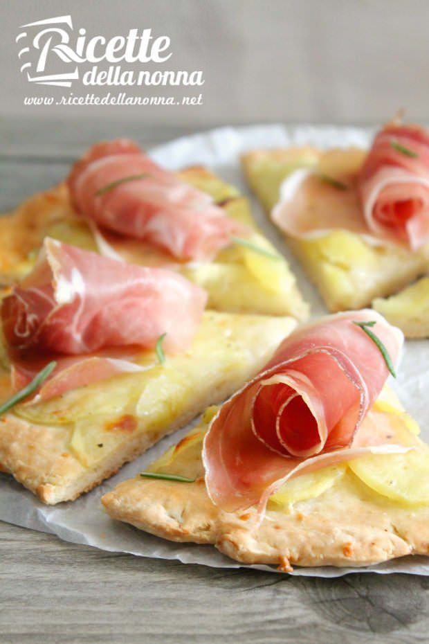 foto pizza senza glutine patate speck 2