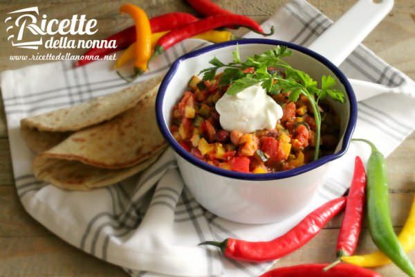 Chili sin carne ai fagioli rossi