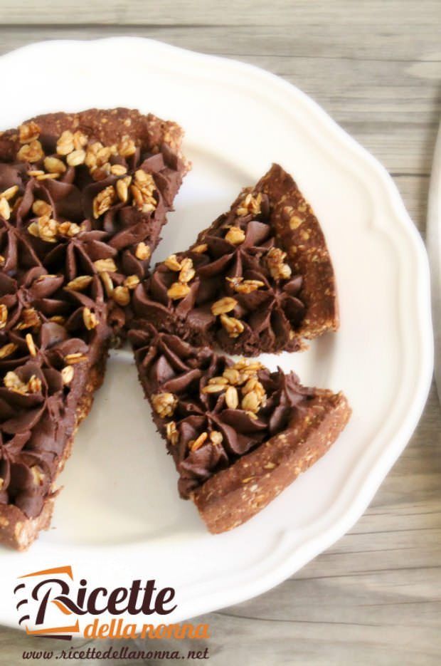 Crostata avena e cioccolata