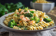 Pasta con salmone e broccoli