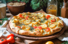 Focaccia con patate e rosmarino