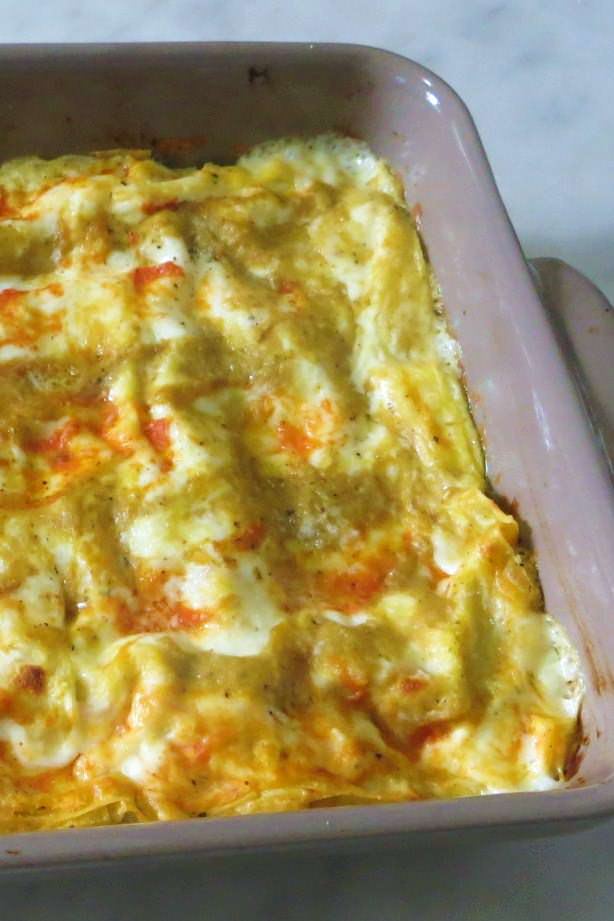 Lasagne alla crema di zucca e funghi ricetta e foto