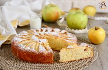 Torta con yogurt e mele